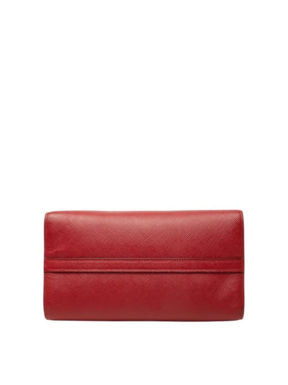 Prada Monochrome Shoulder Bag Red Leather